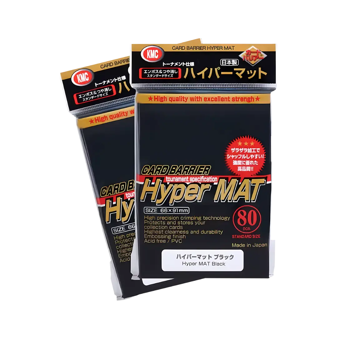 KMC | Standard Sleeves | Hyper Mat Schwarz (80)