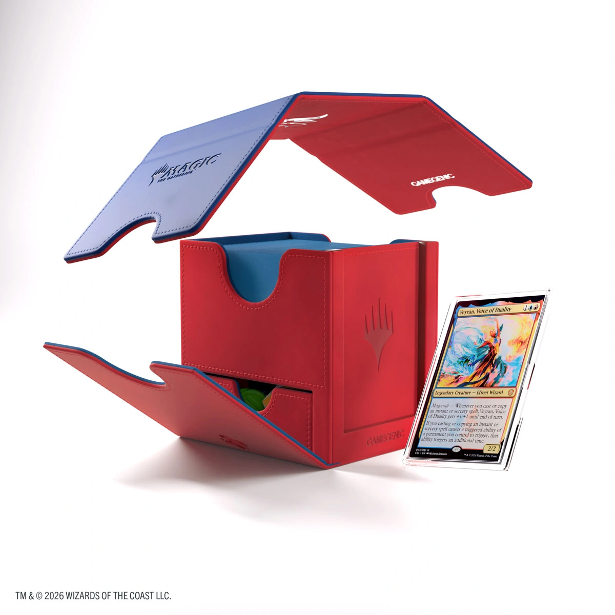 Gamegenic | Secrets of Strixhaven - Rot/Blau | Deckbox Sidekick Plus100+ XL