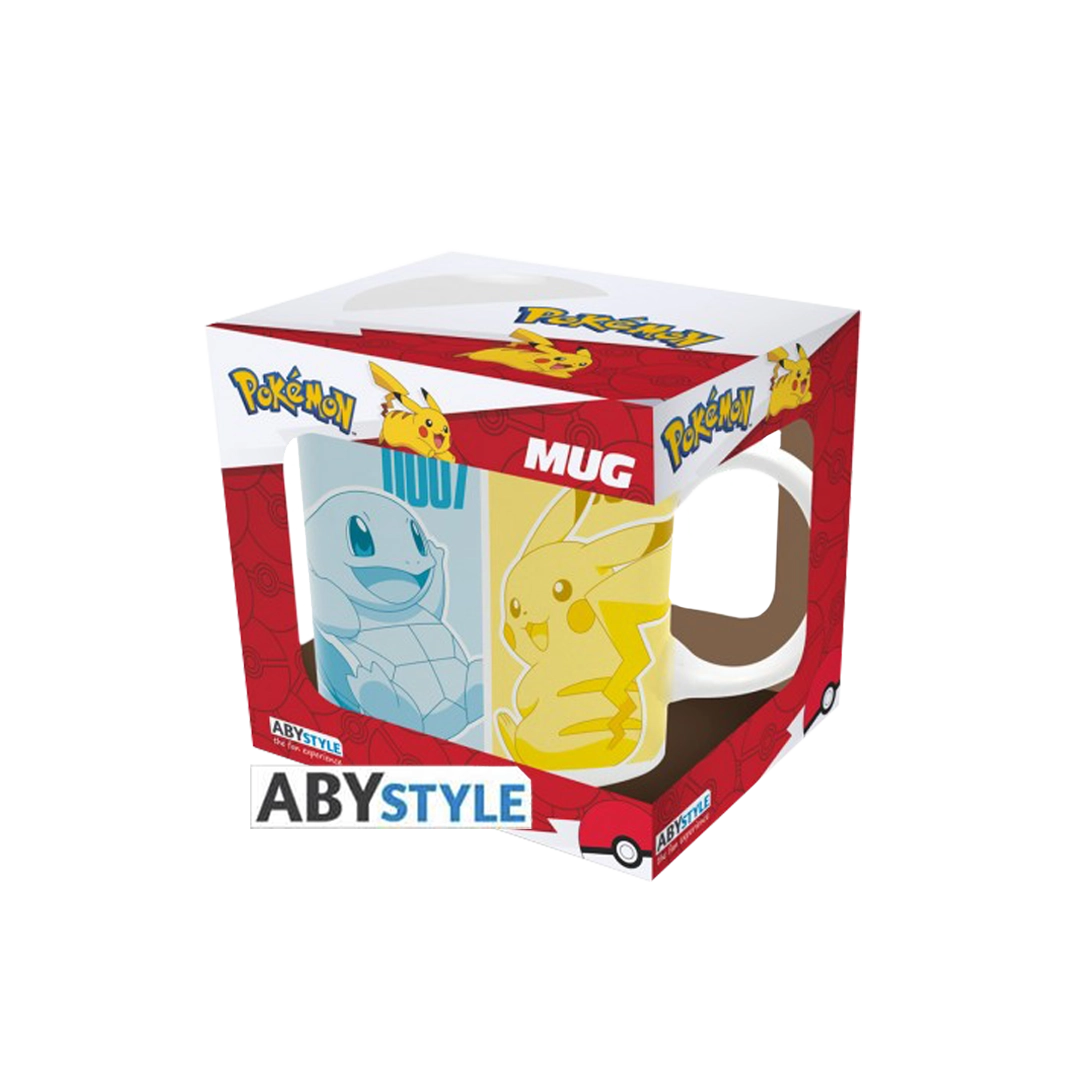 Abysse | Pokémon Mug (320ml) Stil: Pikachu & Kanto Starters