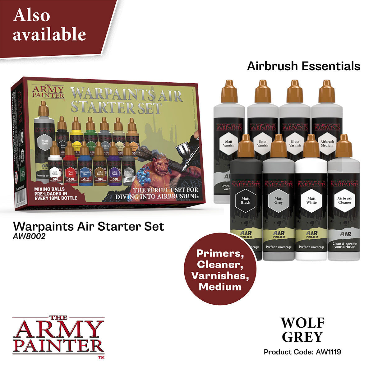 The Army Painter - Wolf Grey - Warpaints Air