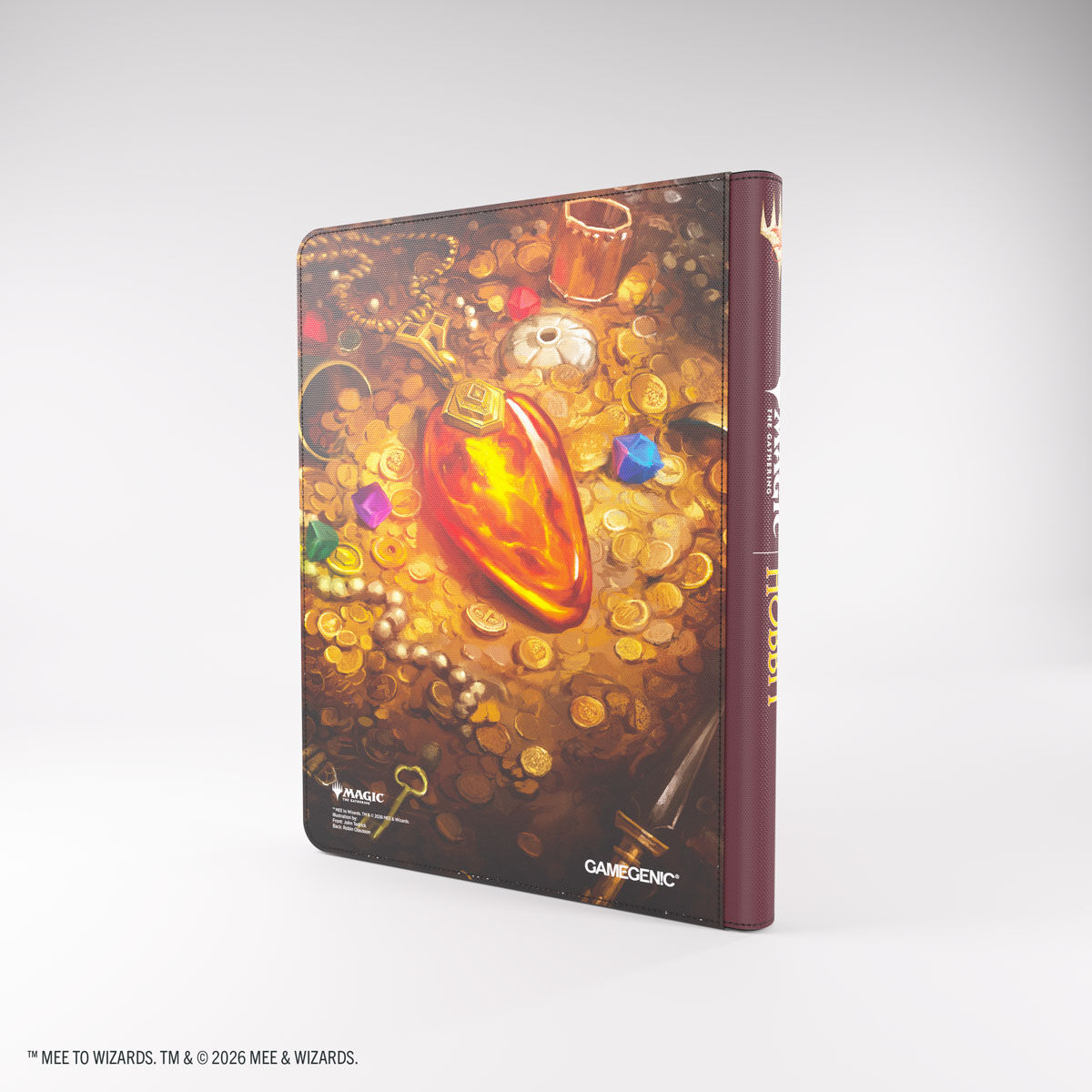 Gamegenic | MTG: The Hobbit - Smaug's Mox Amber |  Zip-Up Album 18-Pocket