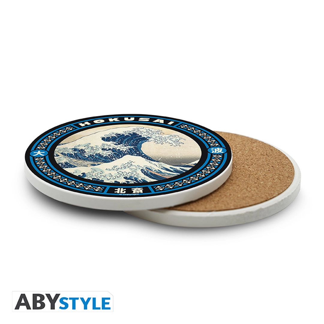 Abysse: Hokusai - Ceramic Coasters - Great Wave