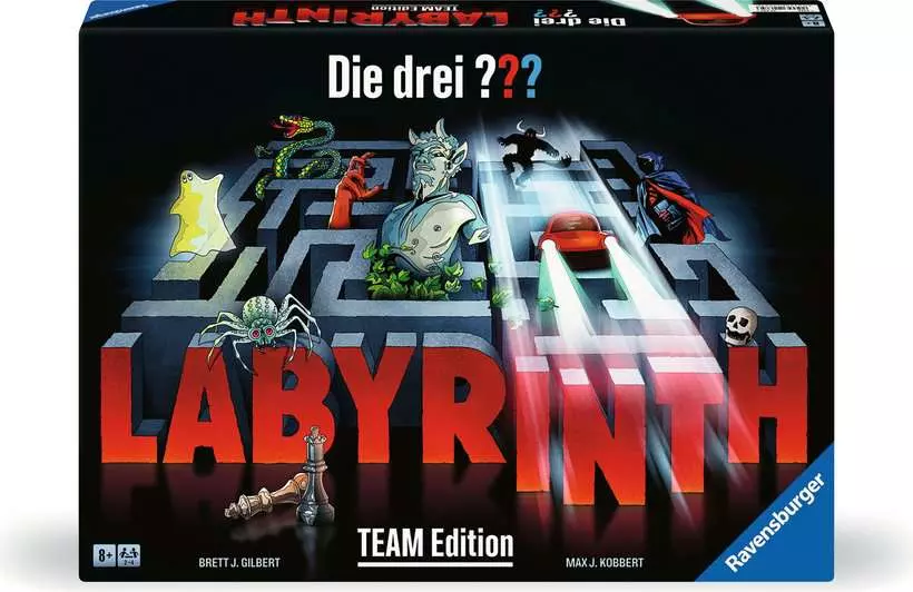 Ravensburger | Die drei ??? Labyrinth Team Edition | Gesellschaftsspiel & Brettspiel