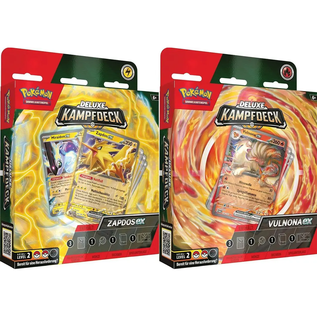 Pokémon TCG | Vulnona/Zapdos Ex | Deluxe Kampfdeck (DE)