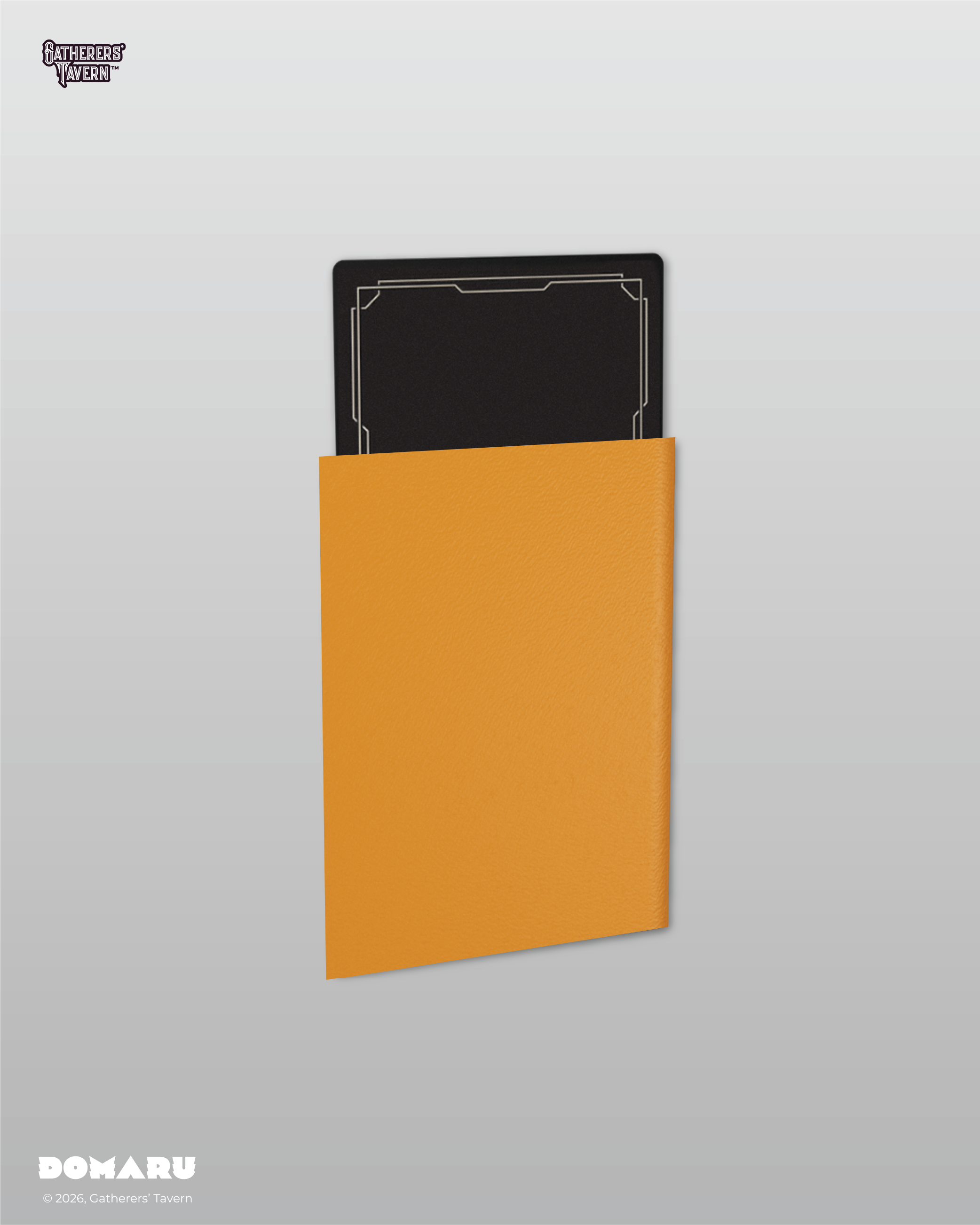 Gatherers' Tavern | Regular Fit Standard Sleeves Sunfire Orange | Domaru (100 Sleeves)
