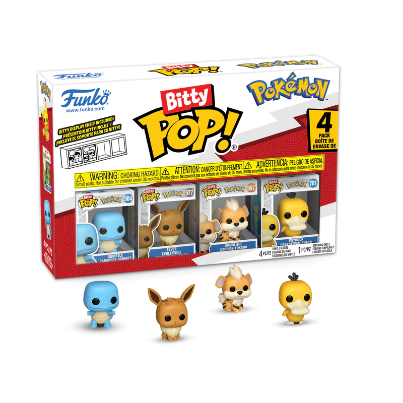 Bitty POP!: Pokémon Squirtle - 4 Pack Series 4