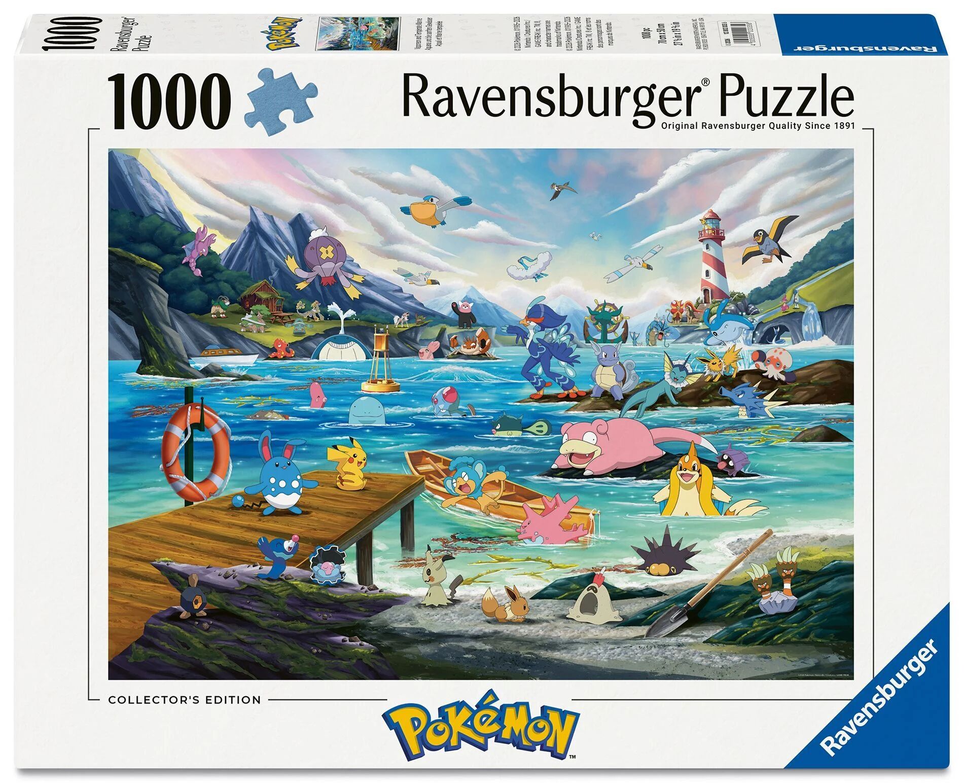 Ravensburger | Pokémon - Aquana und die sanften Gewässer | 1000 Teile Puzzle