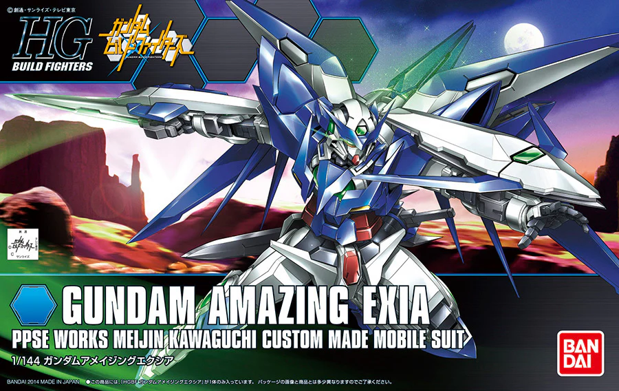 Bandai | HG Gundam Amazing Exia | Gundam Build Fighters Model Kit (1/144)