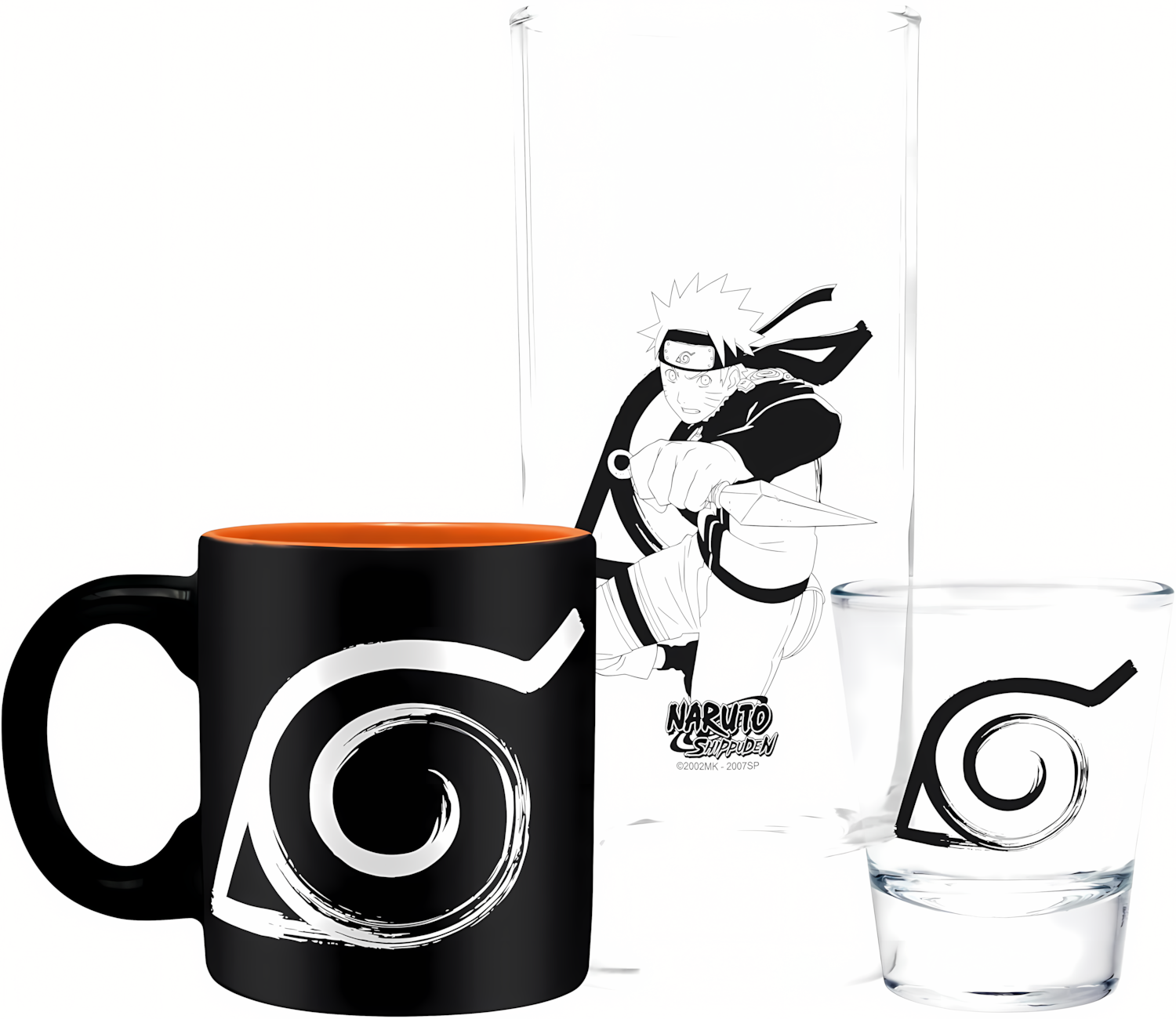 Naruto Shippuden | Glasses & Espresso Mug | Gift Set
