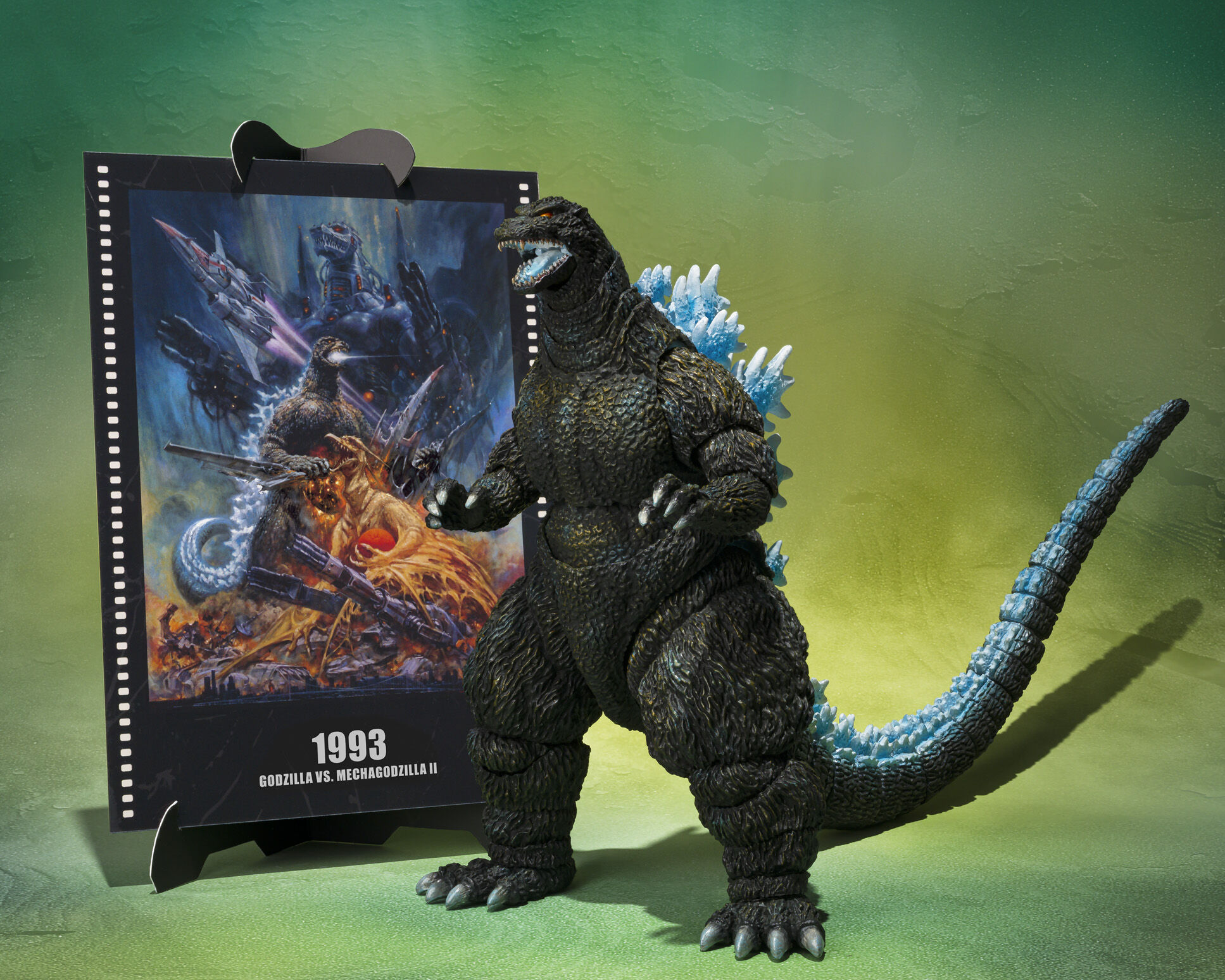 Tamashii Nations | Godzilla S.H.MonsterArts & Godzilla vs. Mechagodzilla II Poster Coloring Ver. (16cm) | Godzilla