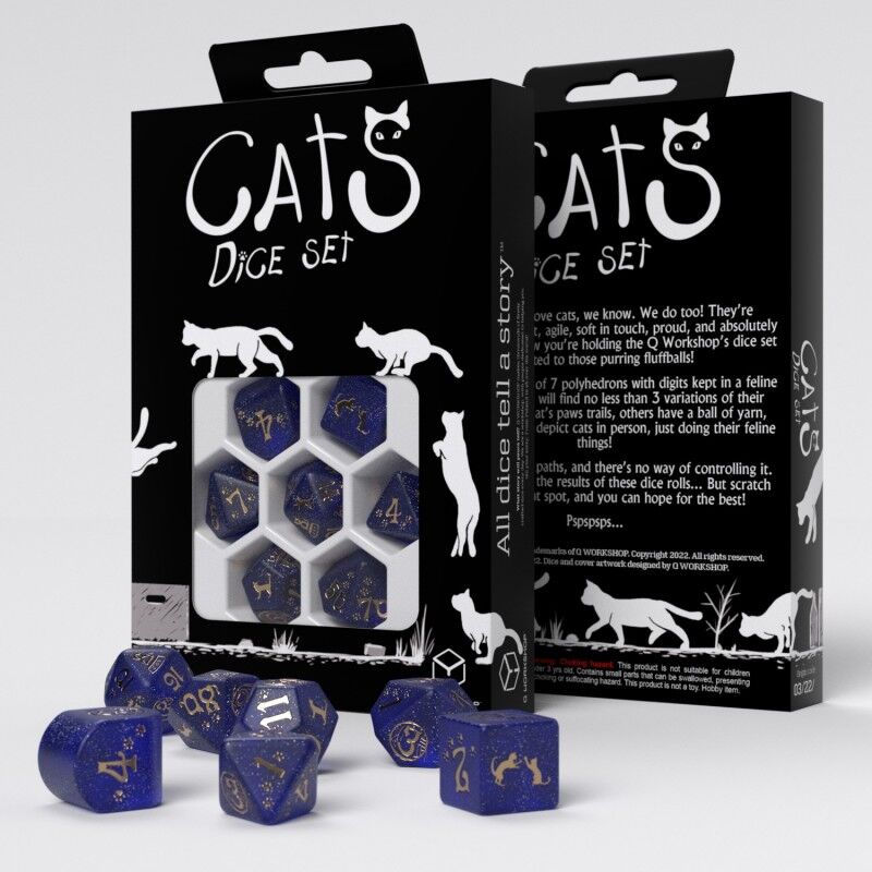 Q Workshop | Meowster | CATS Modern Dice Set