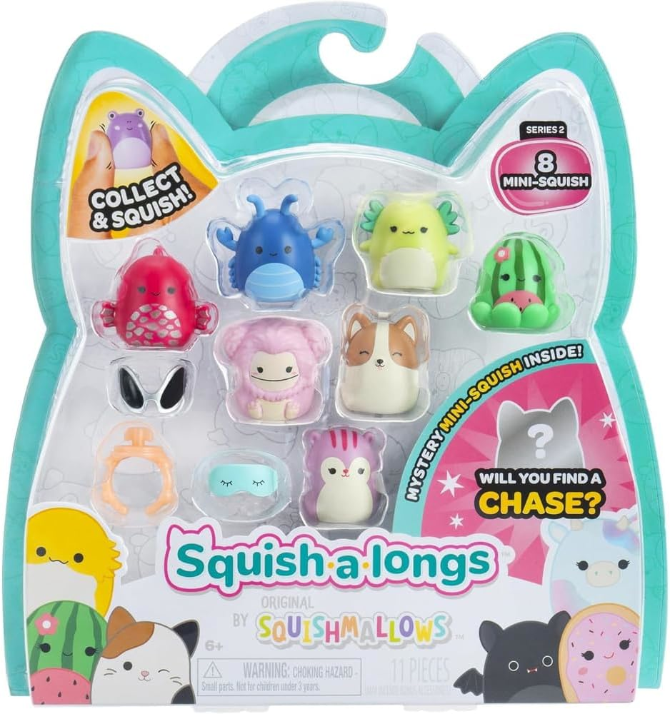 Jazwares | Squish-a-longs Mini-Squish 8-Pack | STYLE 3 W2