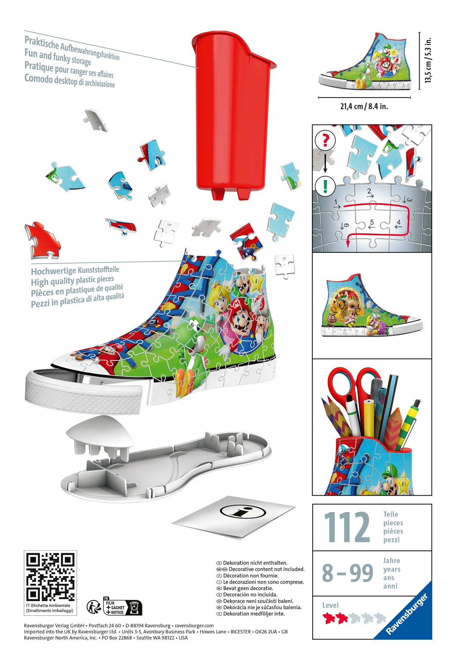 Ravensburger | Super Mario Sneaker | 3D Puzzle