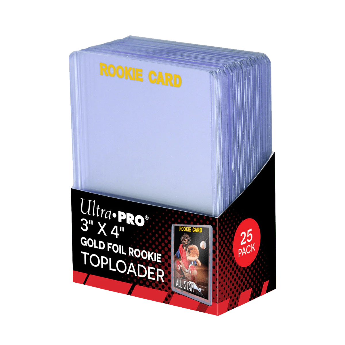 Ultra Pro - Toploader - 3" x 4" Rookie Gold (25 pieces)