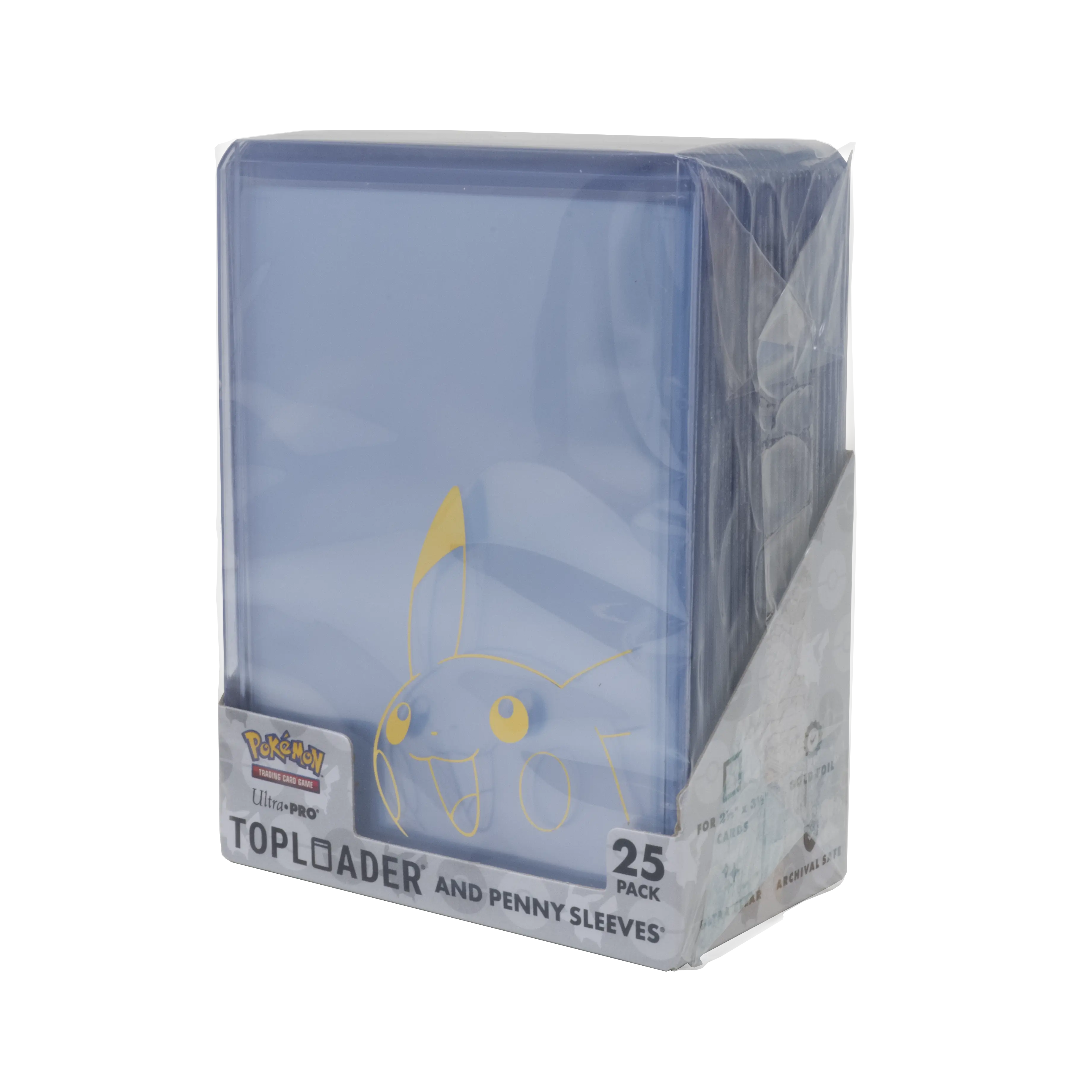 Ultra Pro | Pikachu Toploader And Penny Sleeves | Combo Pack (25er Pack)
