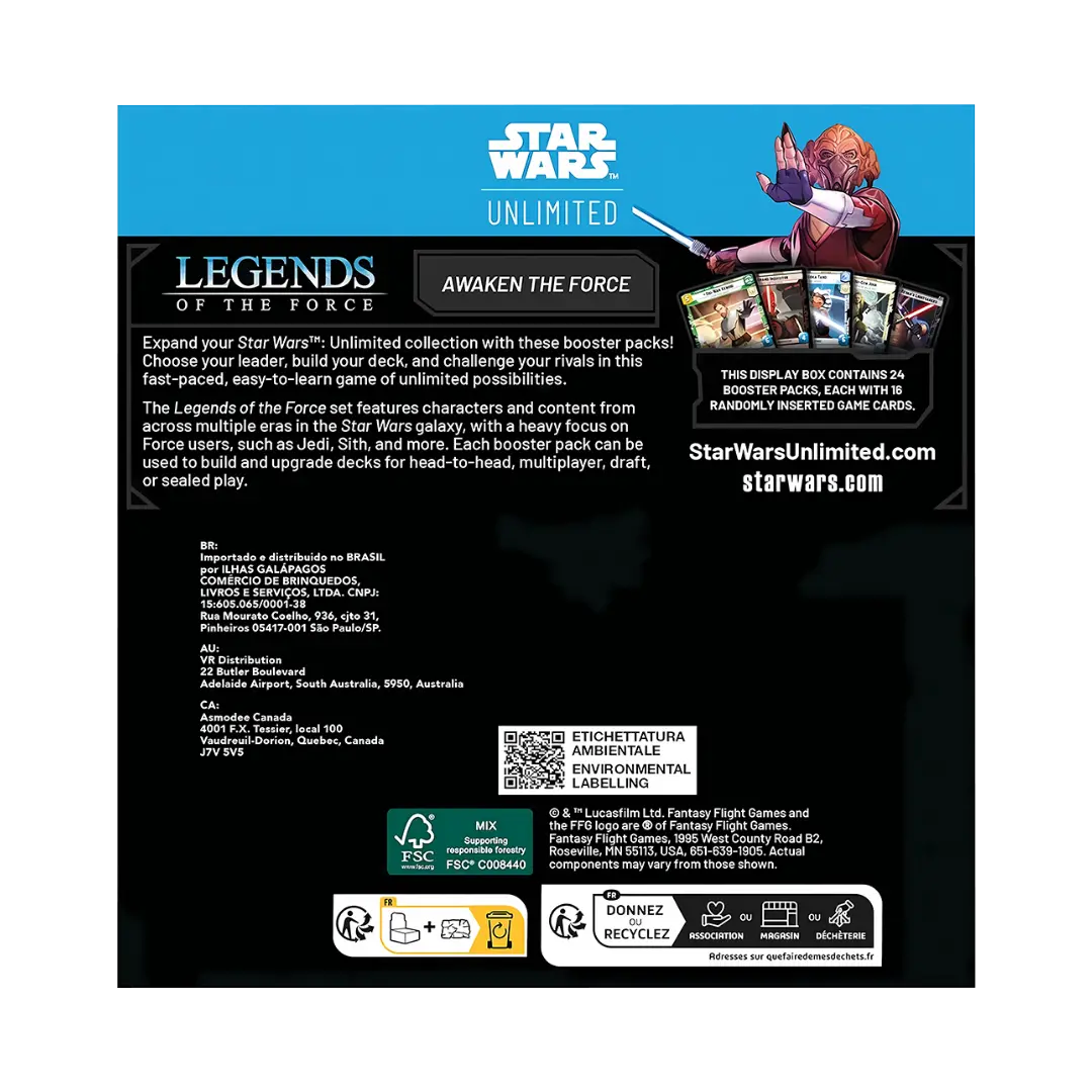 Star Wars Unlimited | Legends of the Force | Display (EN)