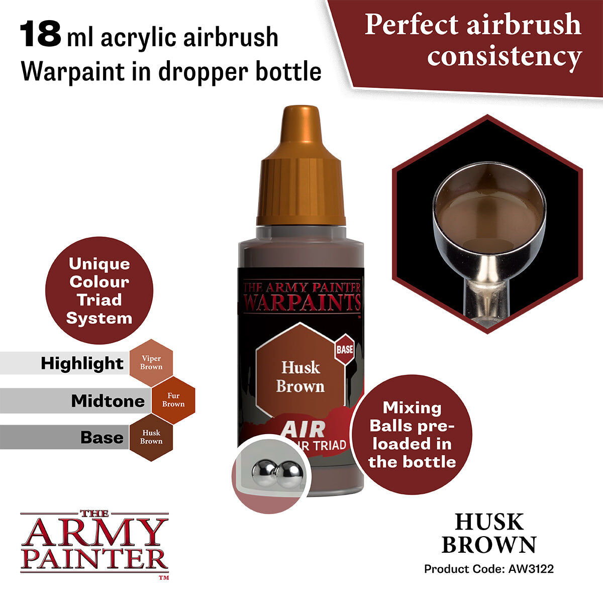 The Army Painter - Husk Brown - Warpaints Air