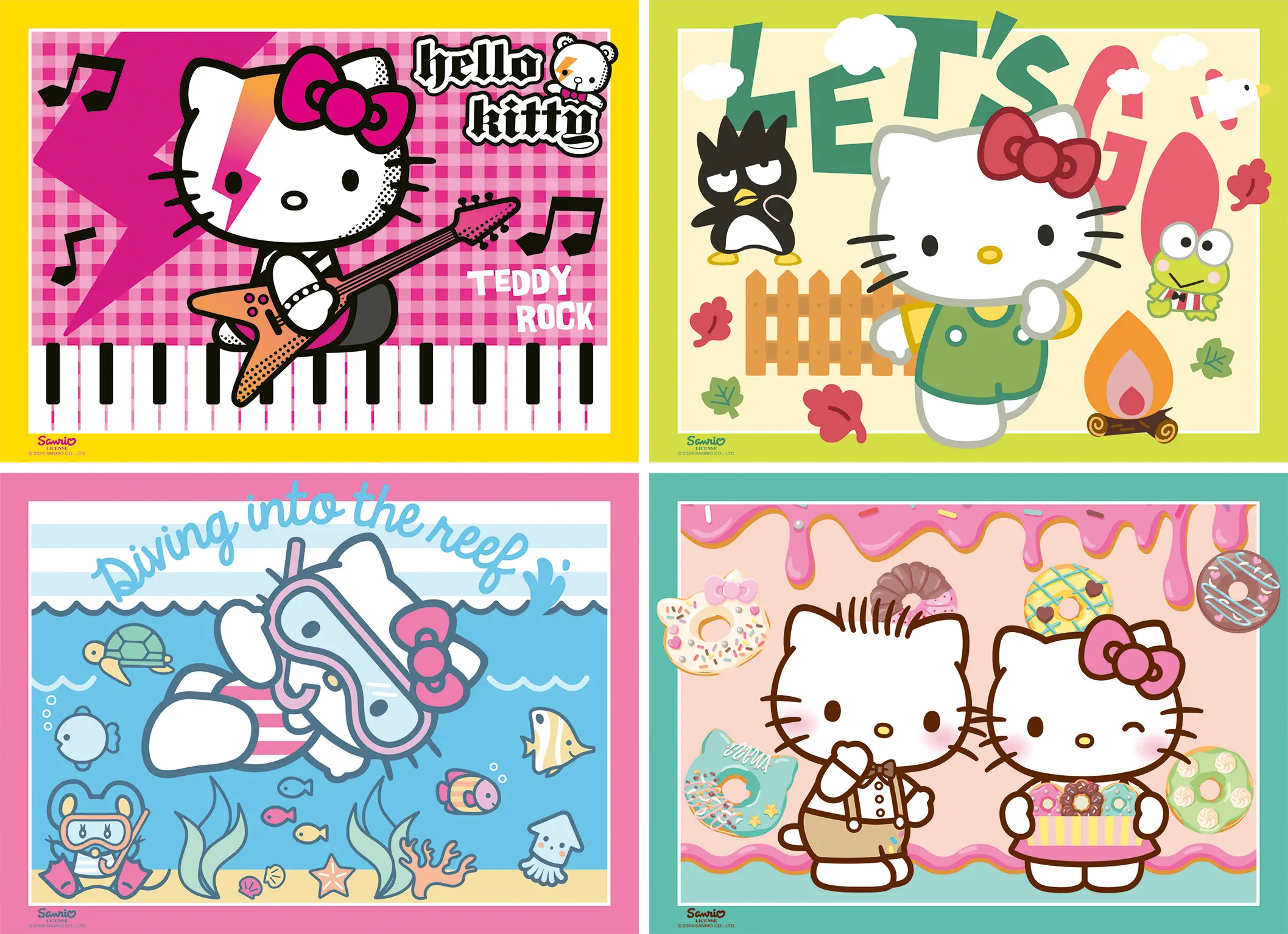 Ravensburger | Los geht s, Hello Kitty! | 4x 100 Teile Puzzle