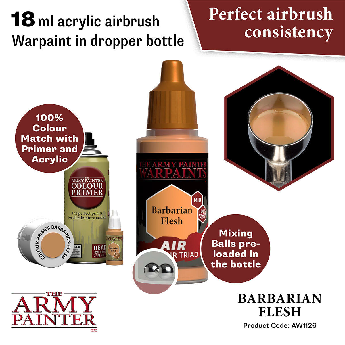 The Army Painter - Barbarian Flesh - Warpaints Air