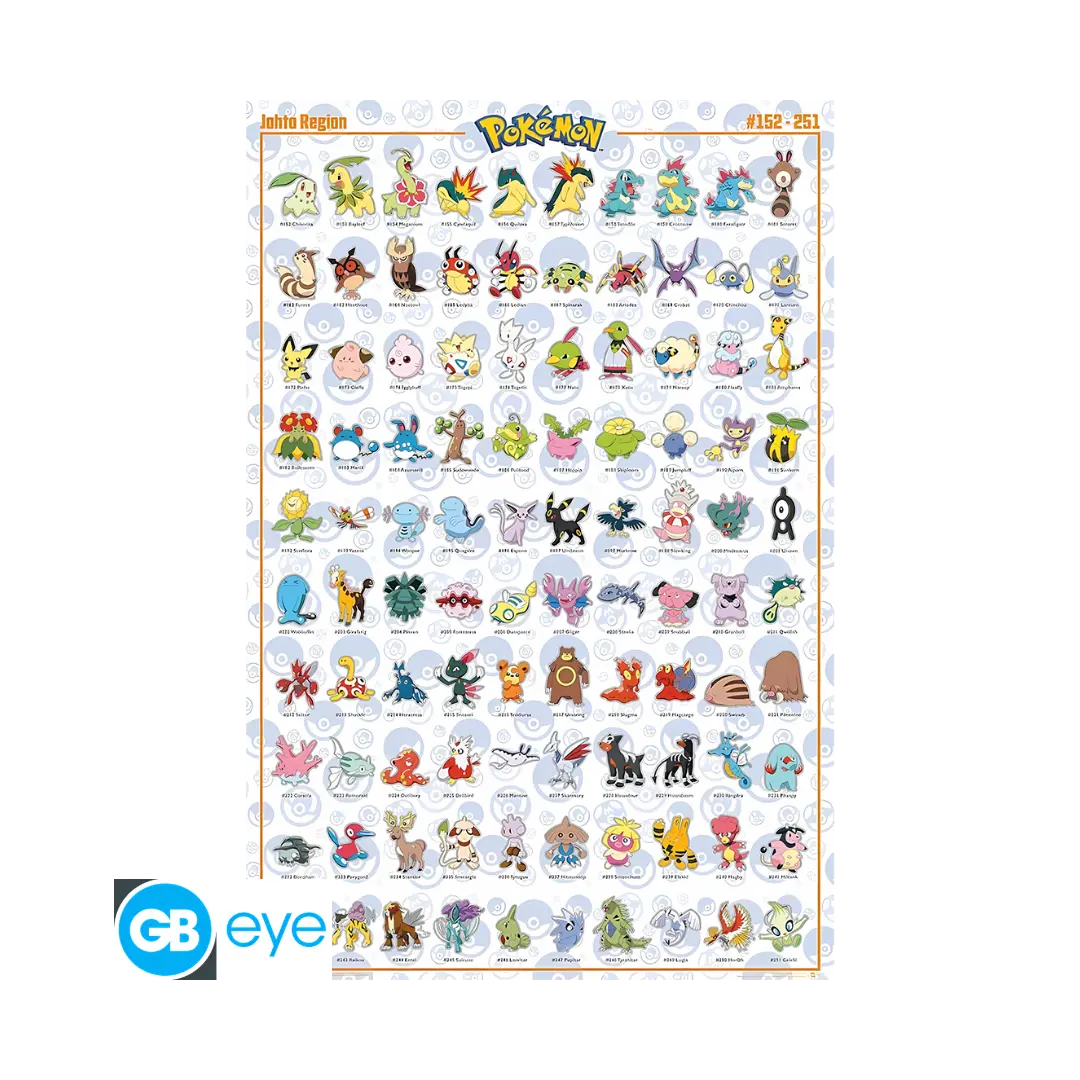 Abysse | Johto | Pokémon Maxi Poster (EN)