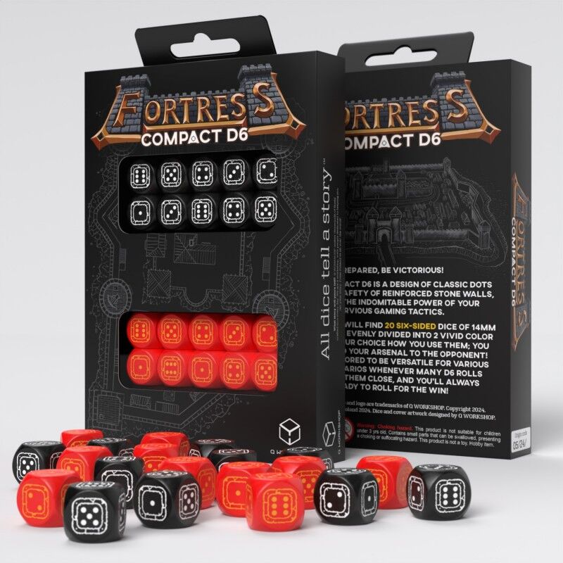 Q Workshop | Black & Red | Fortress Compact D6