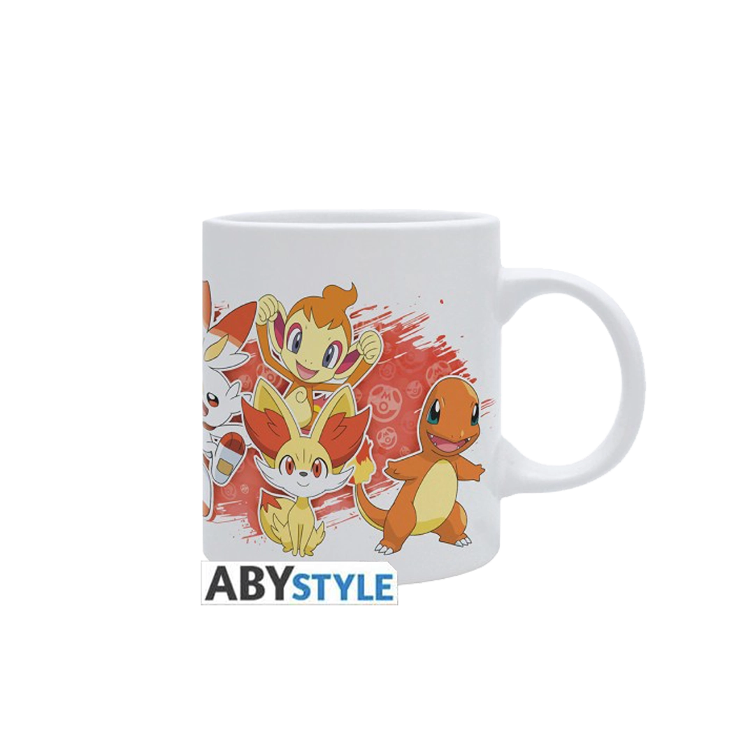Abysse | Pokémon Mug (320ml) Stil: Fire Starters White