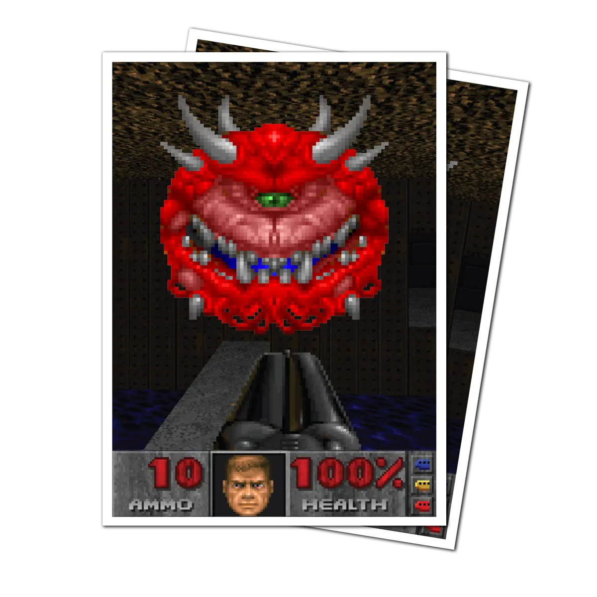 Ultra Pro - 105ct Apex Deck Protector Sleeves Cacodemon for Bethesda - Doom
