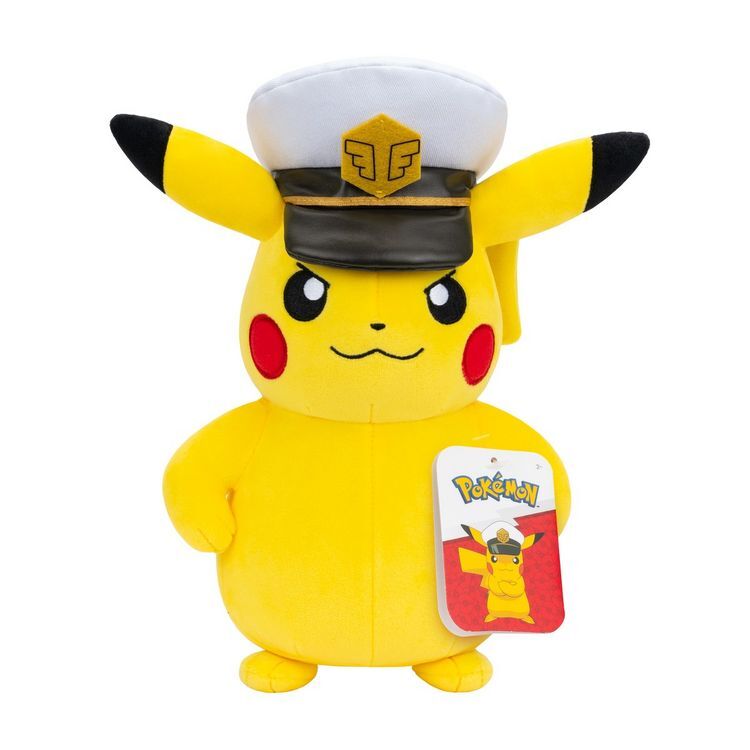 Jazwares | Kapitän Pikachu (20cm) | Plüschtier