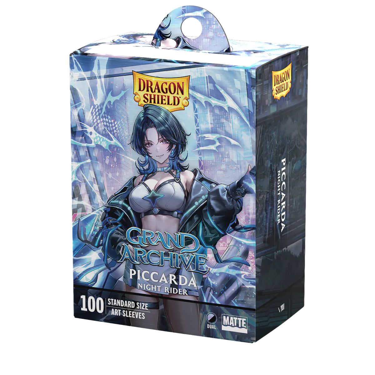 Dragon Shield | Piccarda, Night Rider Grand Archive | Matte Dual Art Sleeves Standard Size