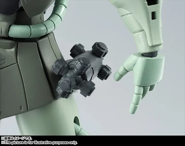 Tamashii Nations | MS-06 Zaku II Mass Production Model (Version A.N.I.M.E.) The Robot Spirits (13cm) | Gundam