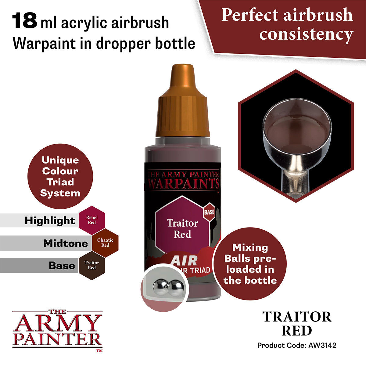 The Army Painter - Traitor Red - Warpaints Air