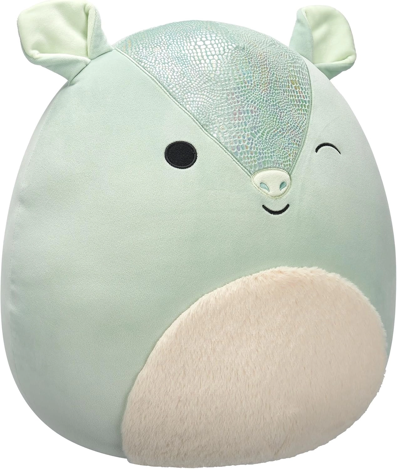 Jazwares | Squishmallows Arilla Winking Green Armadillo with Fuzzy Belly | 40cm Large Plush