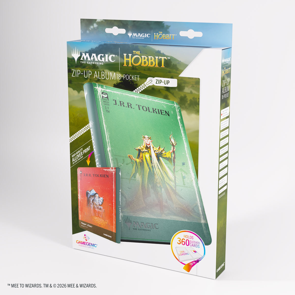 Gamegenic | MTG: The Hobbit - Thranduil, the Elvenking/The MountainKing | Zip-Up Album 18-Pocket
