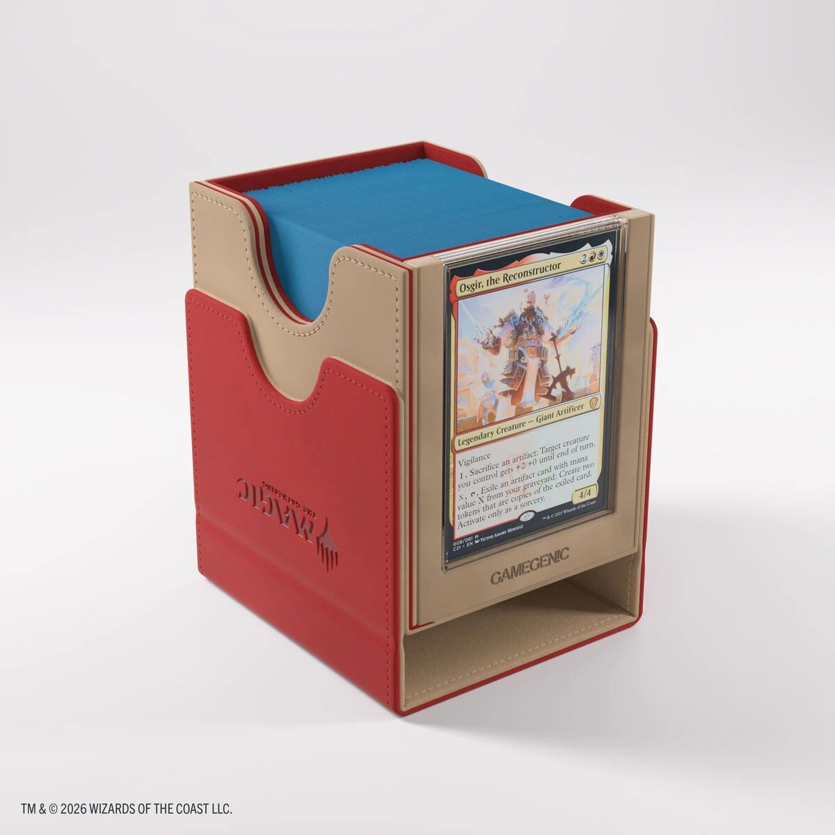 Gamegenic | Secrets of Strixhaven - Lorehold - Beige/Rot | Deckbox Sidekick Pro 100+ XL