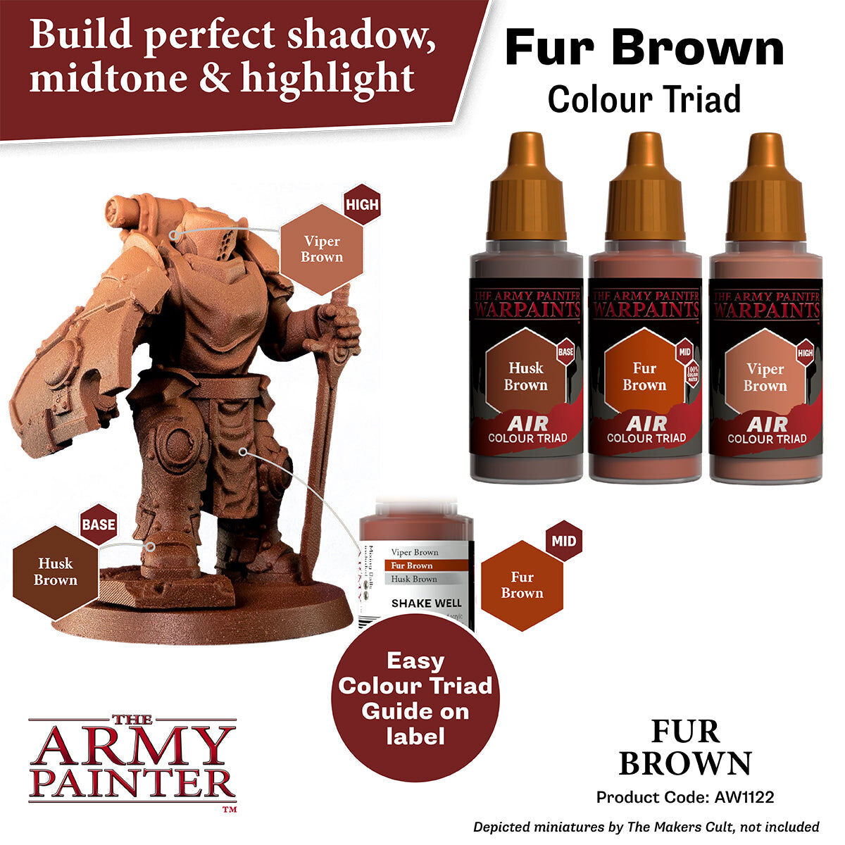 The Army Painter - Fur Brown - Warpaints Air
