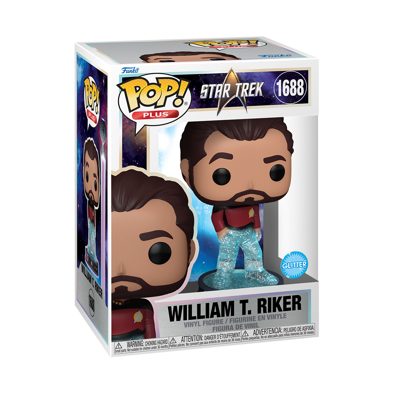 POP Plus: William T. Riker (Transporter) (Glitter) - Star Trek