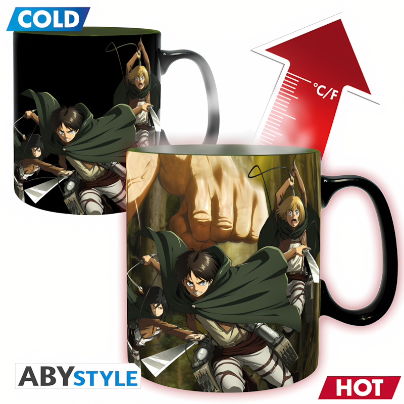 Abysse: Attack On Titan - Mug Heat Change 460ml - Titan S3