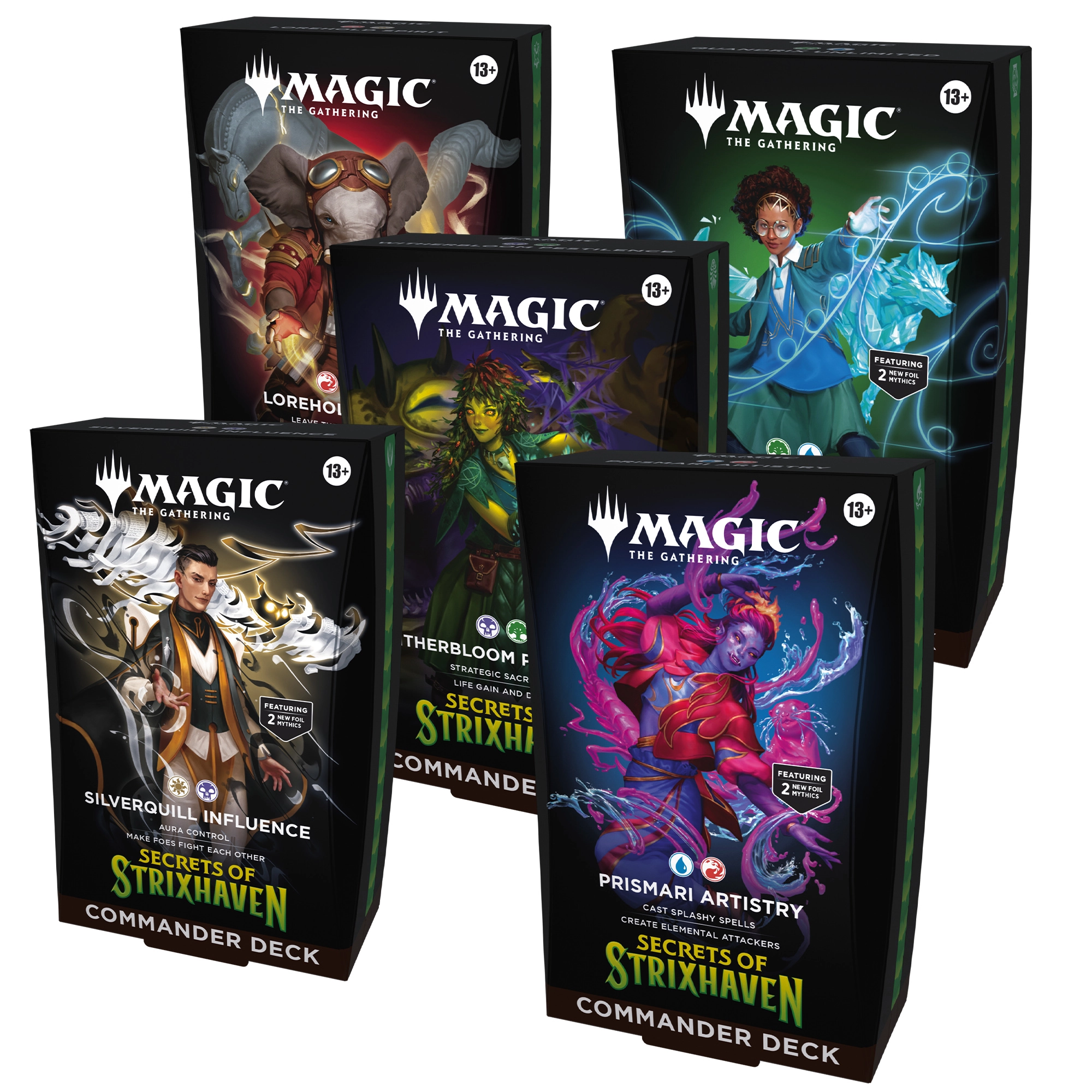 Magic: The Gathering | Secrets of Strixhaven | Commander Deck Bundle (ENG)