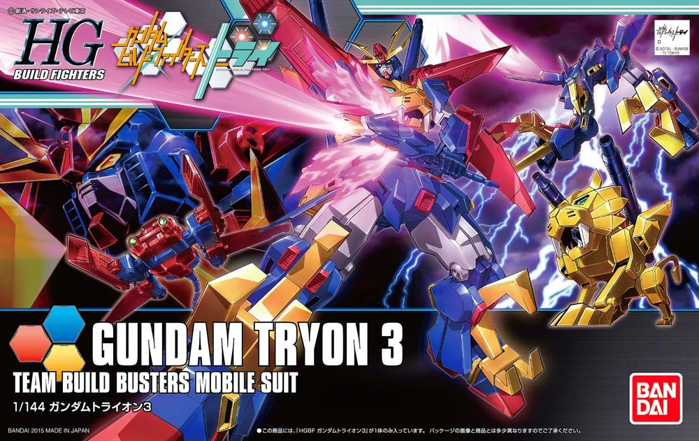 Bandai | HGBF Gundam Tryon 3 | Gundam Build Fighters Try (1/144)