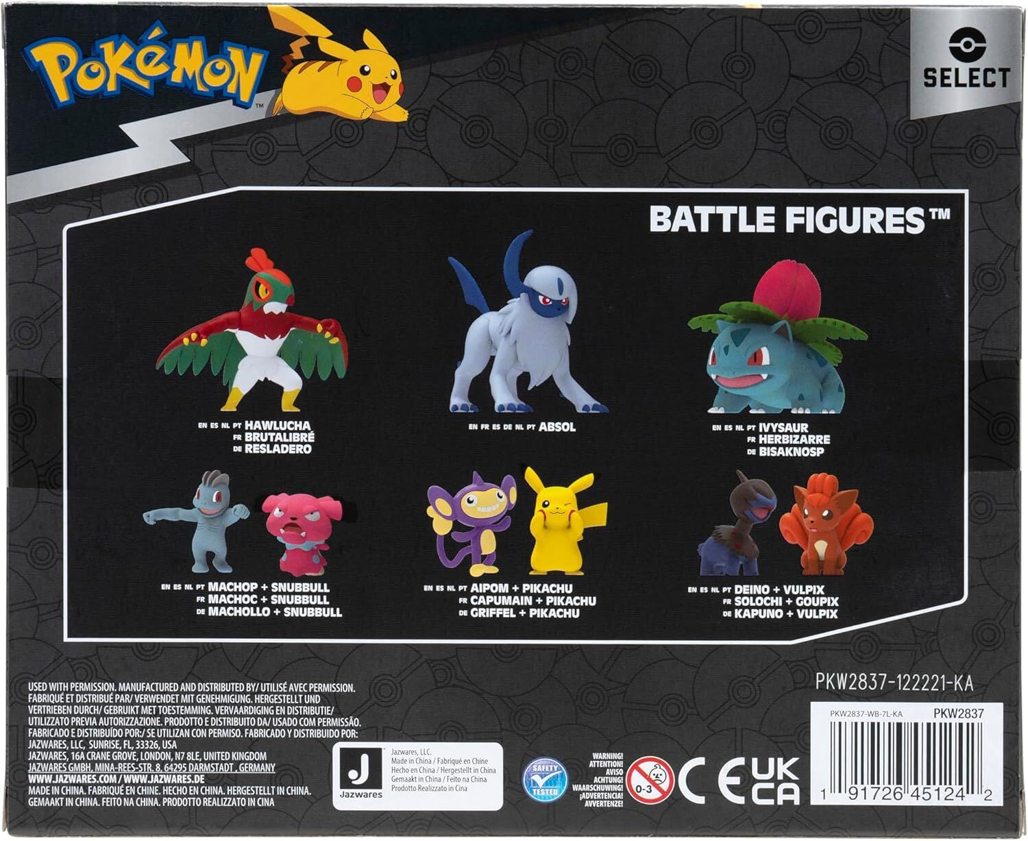 Pokémon | Evoli, Blitza, Aquana & Flamara | Select Evolution Multipack