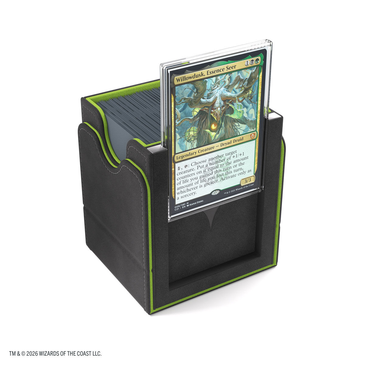Gamegenic | Secrets of Strixhaven - Schwarz/Grün | Deckbox Squire Plus100+ XL