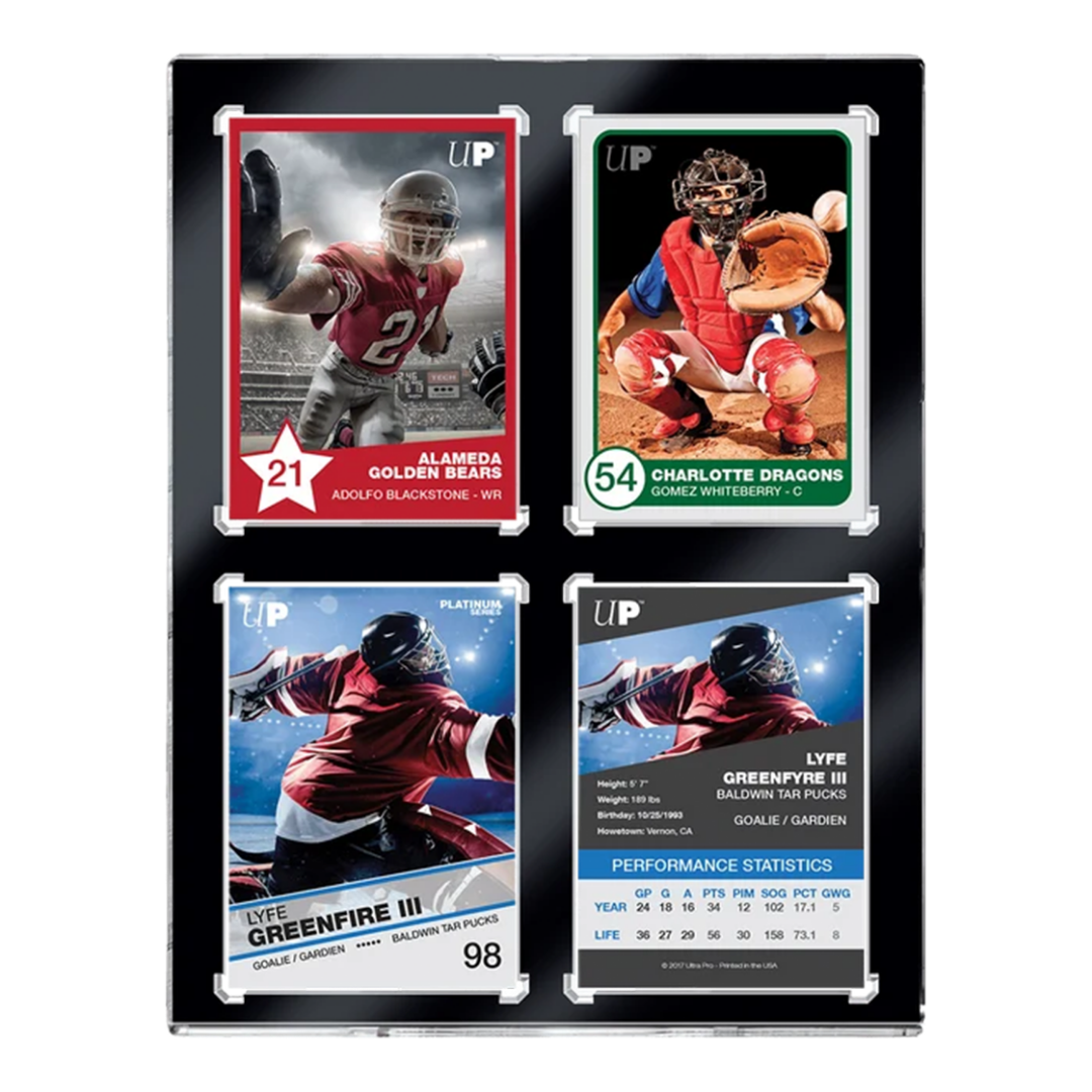 Ultra Pro | 4-Card Black Border UV One-Touch (35pt) | Magnetic  Holder