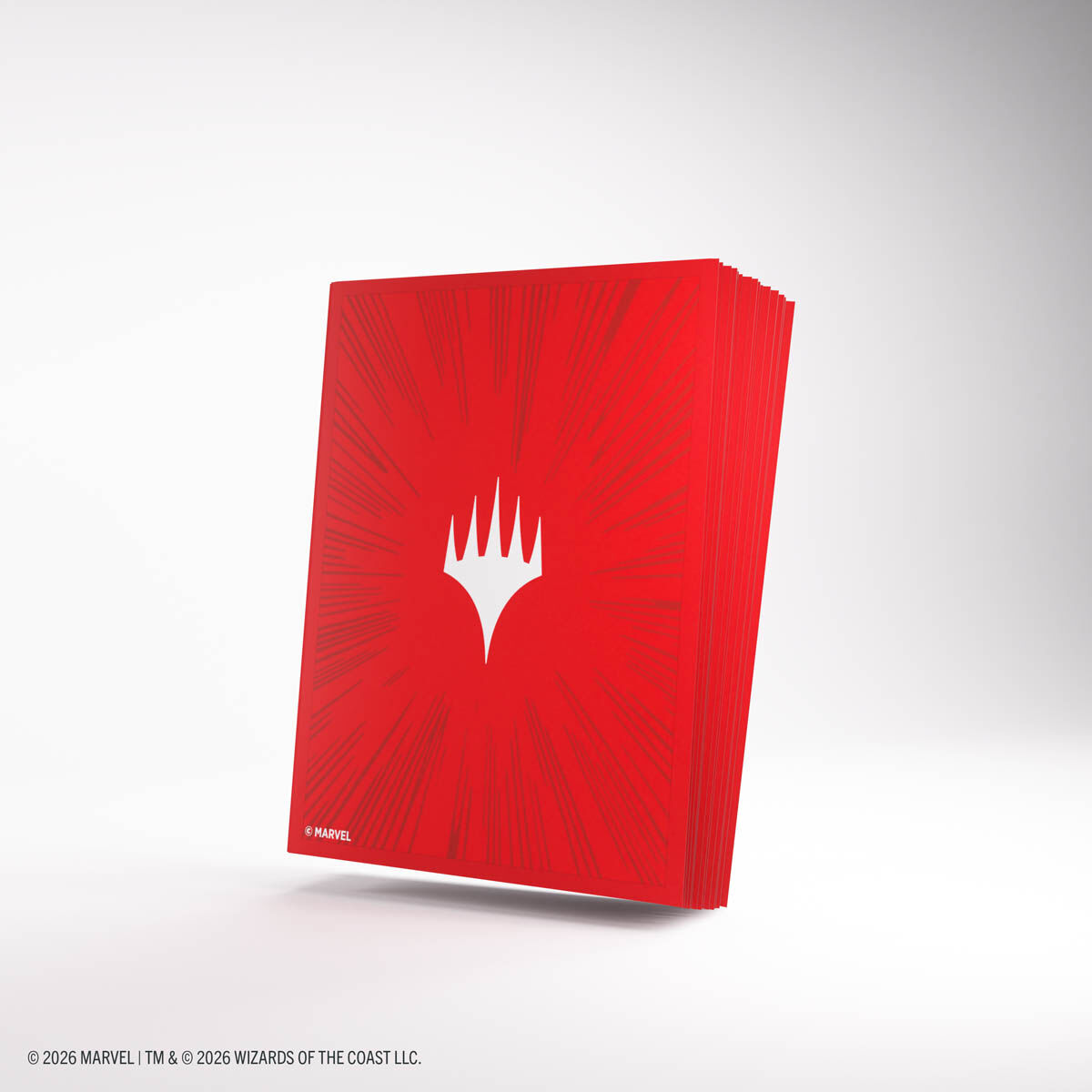 Gamegenic | Marvel Super Heroes - Comic Burst Red | Premium Double Sleeving Pack
