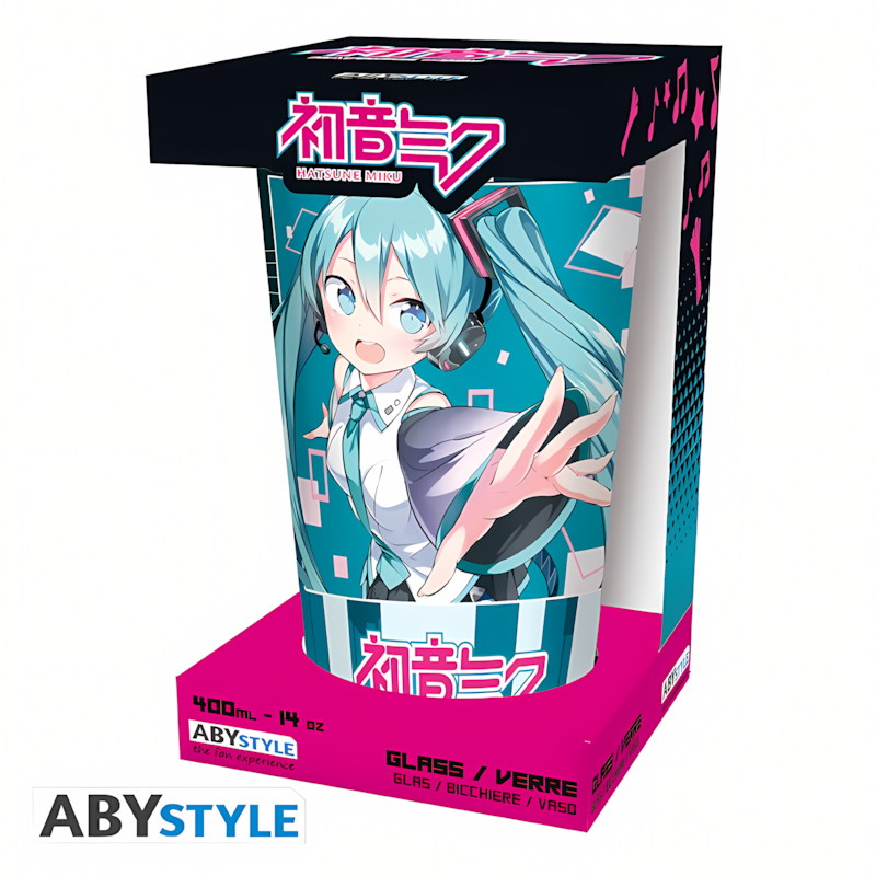Hatsune Miku | Musical City | Large Glass (400ml)