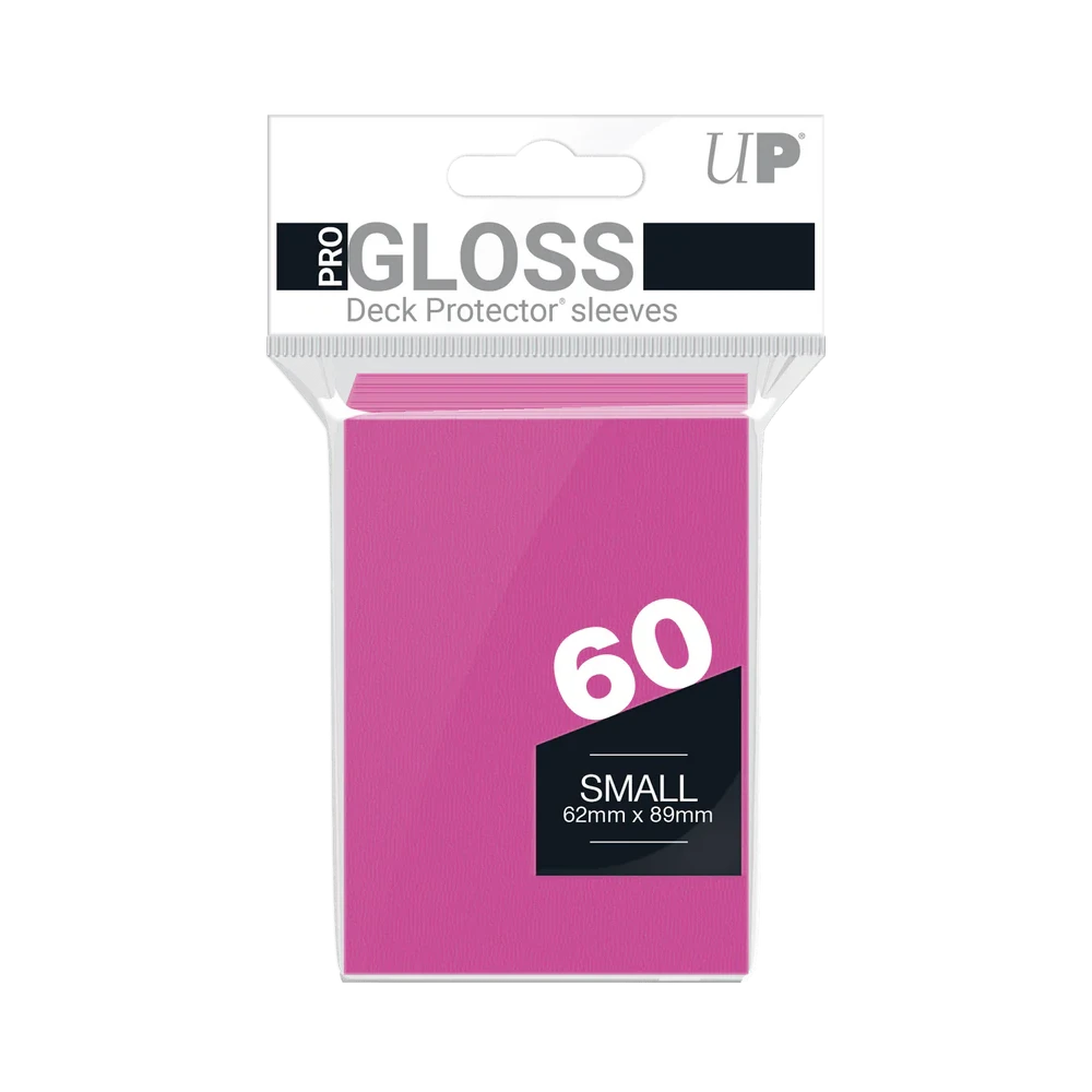Ultra Pro - Pro-Gloss Small Deck Protector Sleeves - 60ct Bright Pink