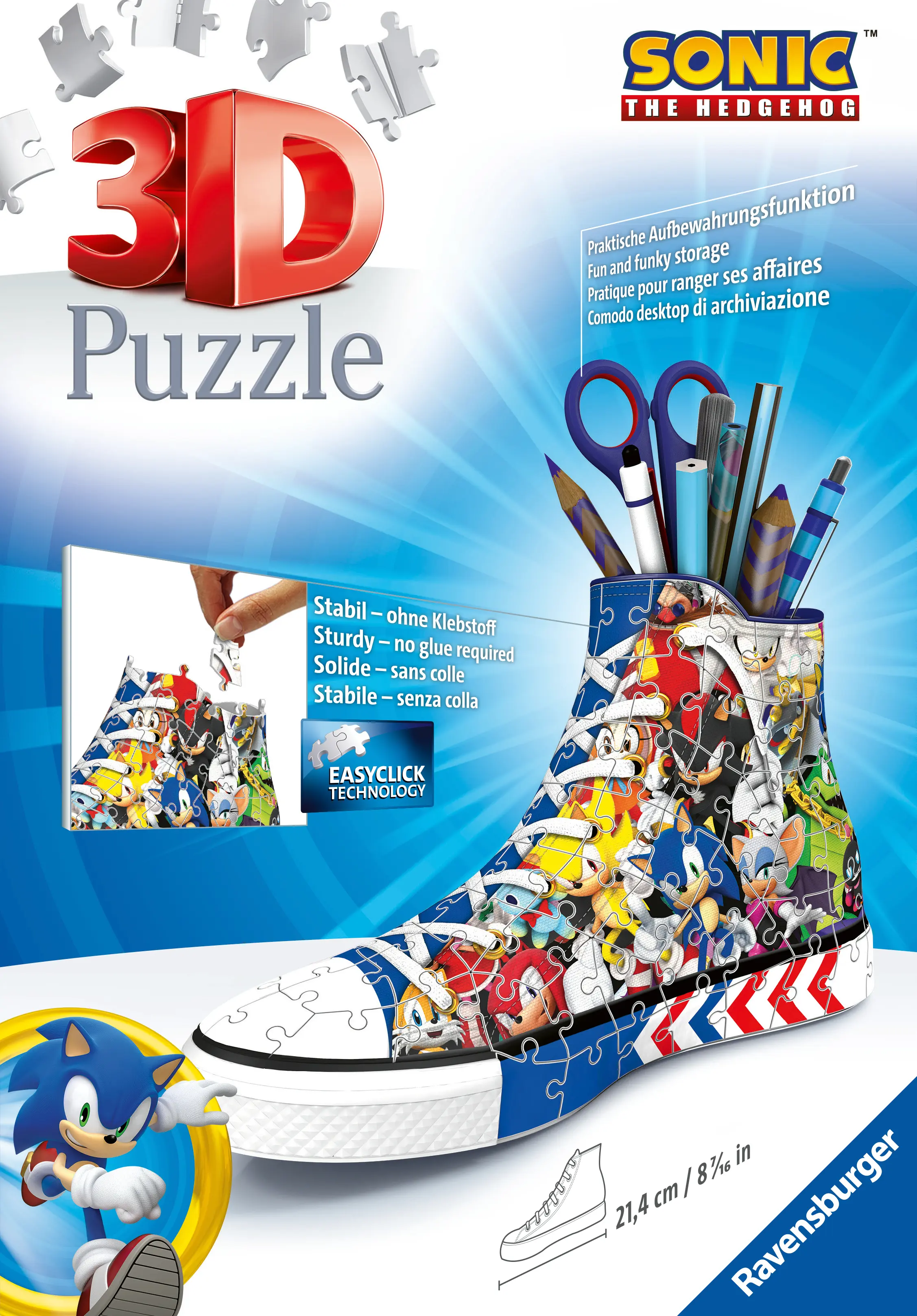 Ravensbuger | Sonic the Hedgehog | 3D Puzzle Sneaker