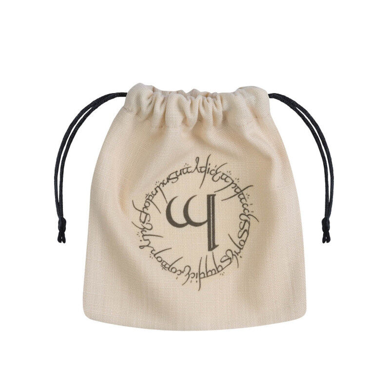Q Workshop | Beige & Black | Elvish Dice Bag