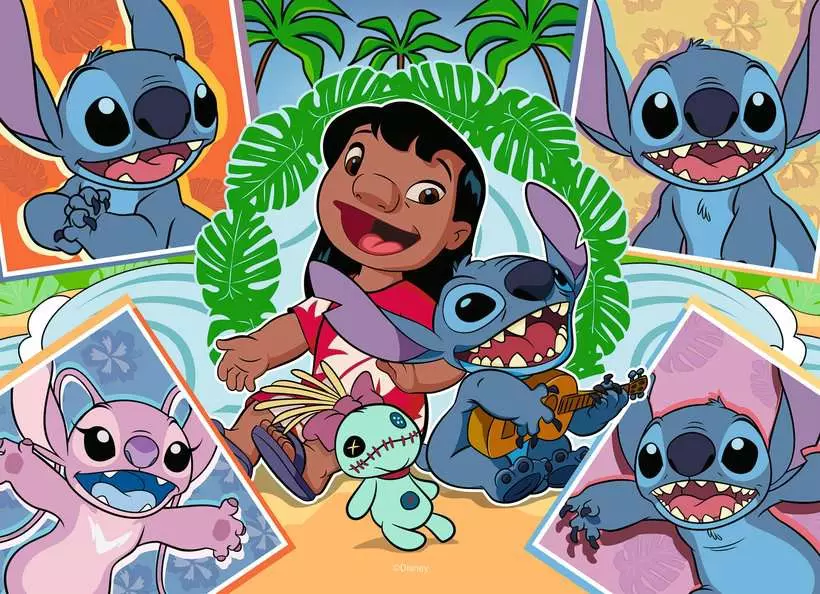 Ravensburger | Disney Stitch | Aloha! 4x 100 Teile | Puzzle