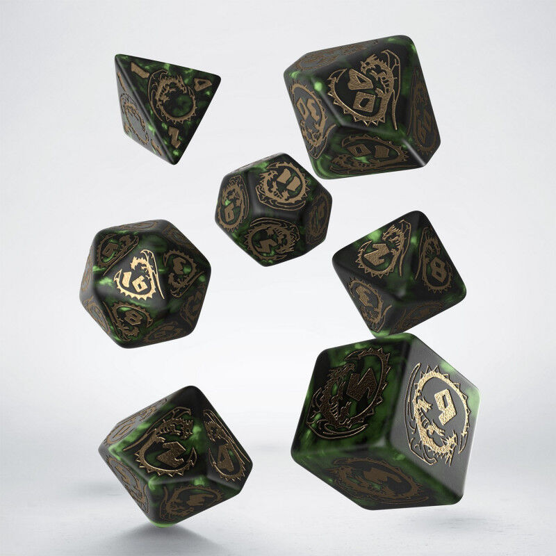 Q Workshop | Nephrite | Dragons Dice Set