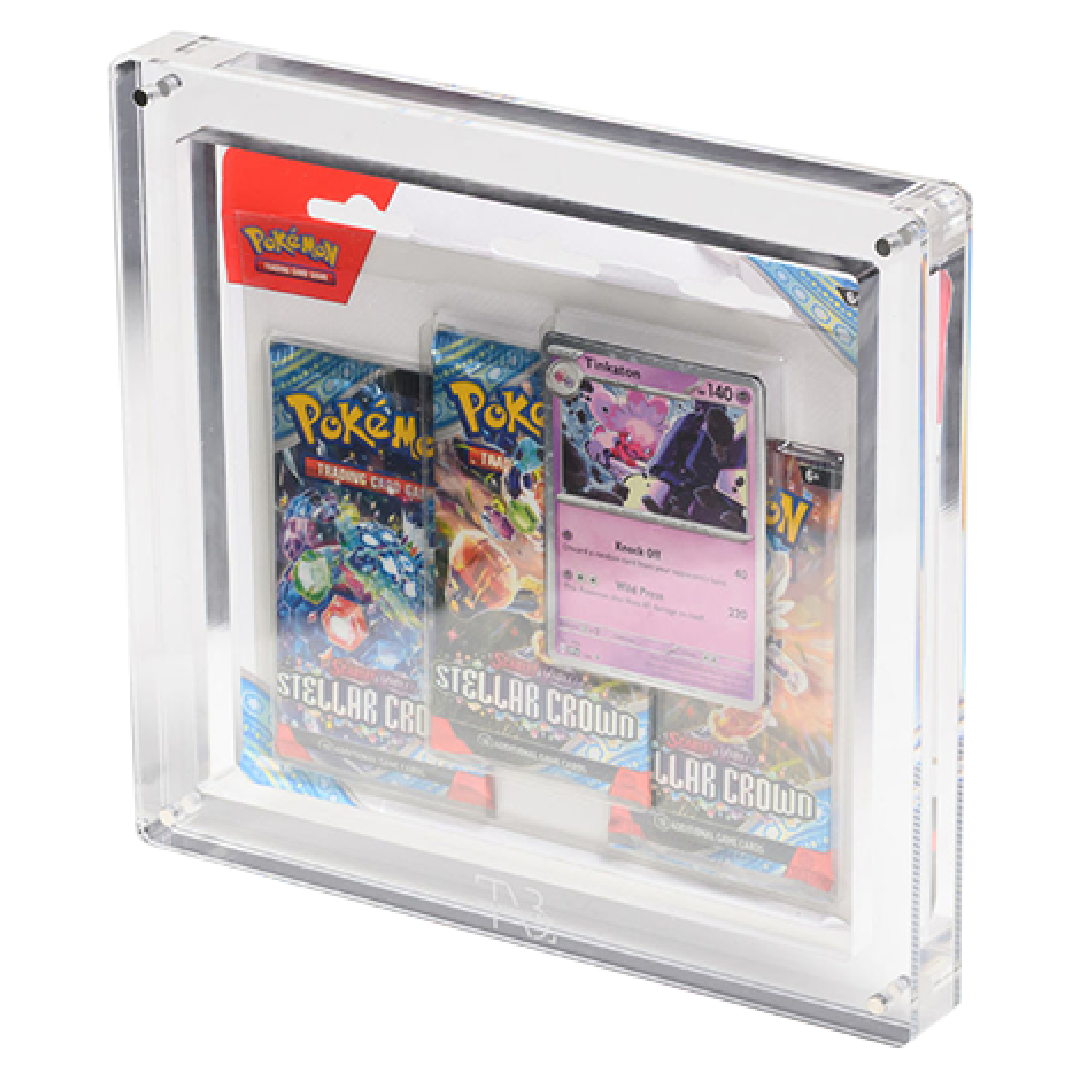 The Acrylic Box | Pokémon 3-Pack-Blister | Acryl Case